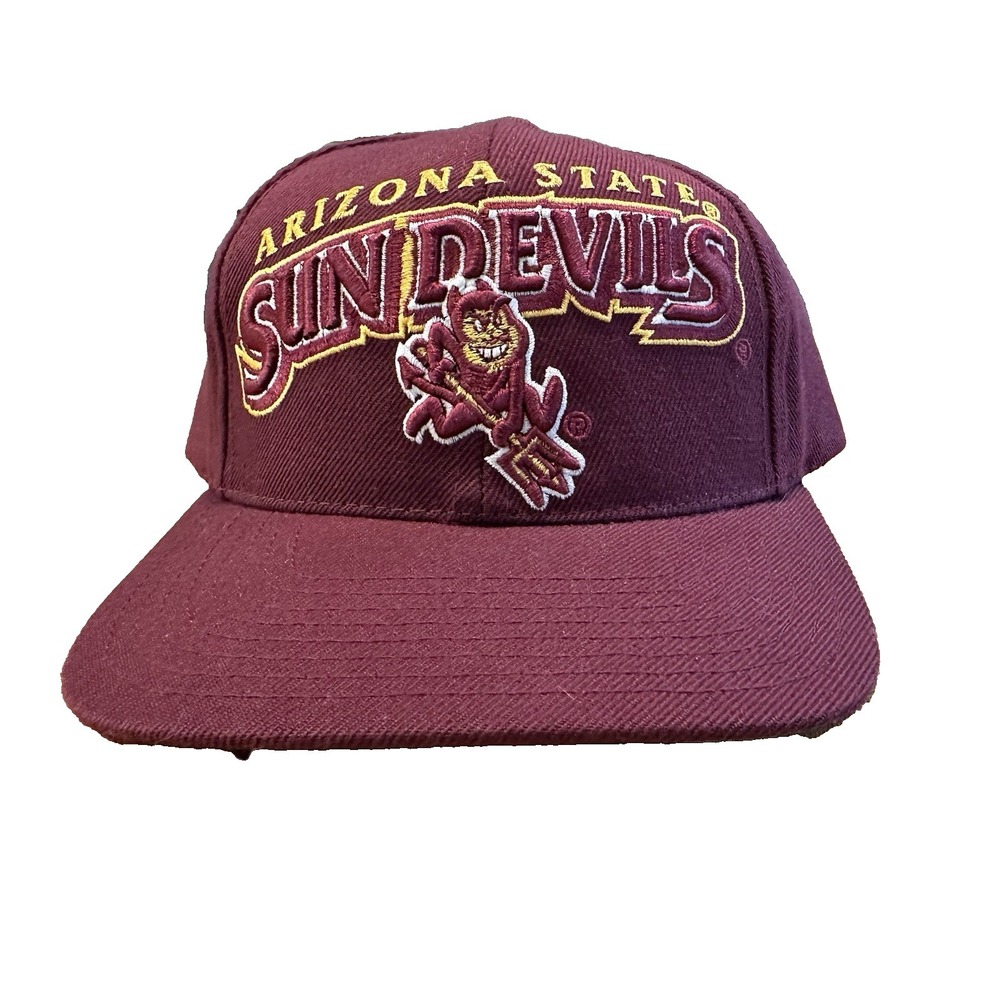 Arizona State Sun Devils Hat Cap Snapback Red Adjustable Headmaster Inc